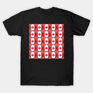 Canada National Flag Pattern T-Shirt